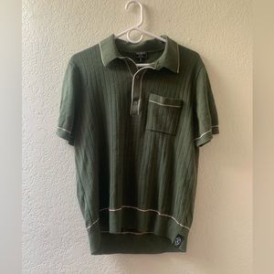 Todd Snyder men’s collared shirt olive green men’s medium